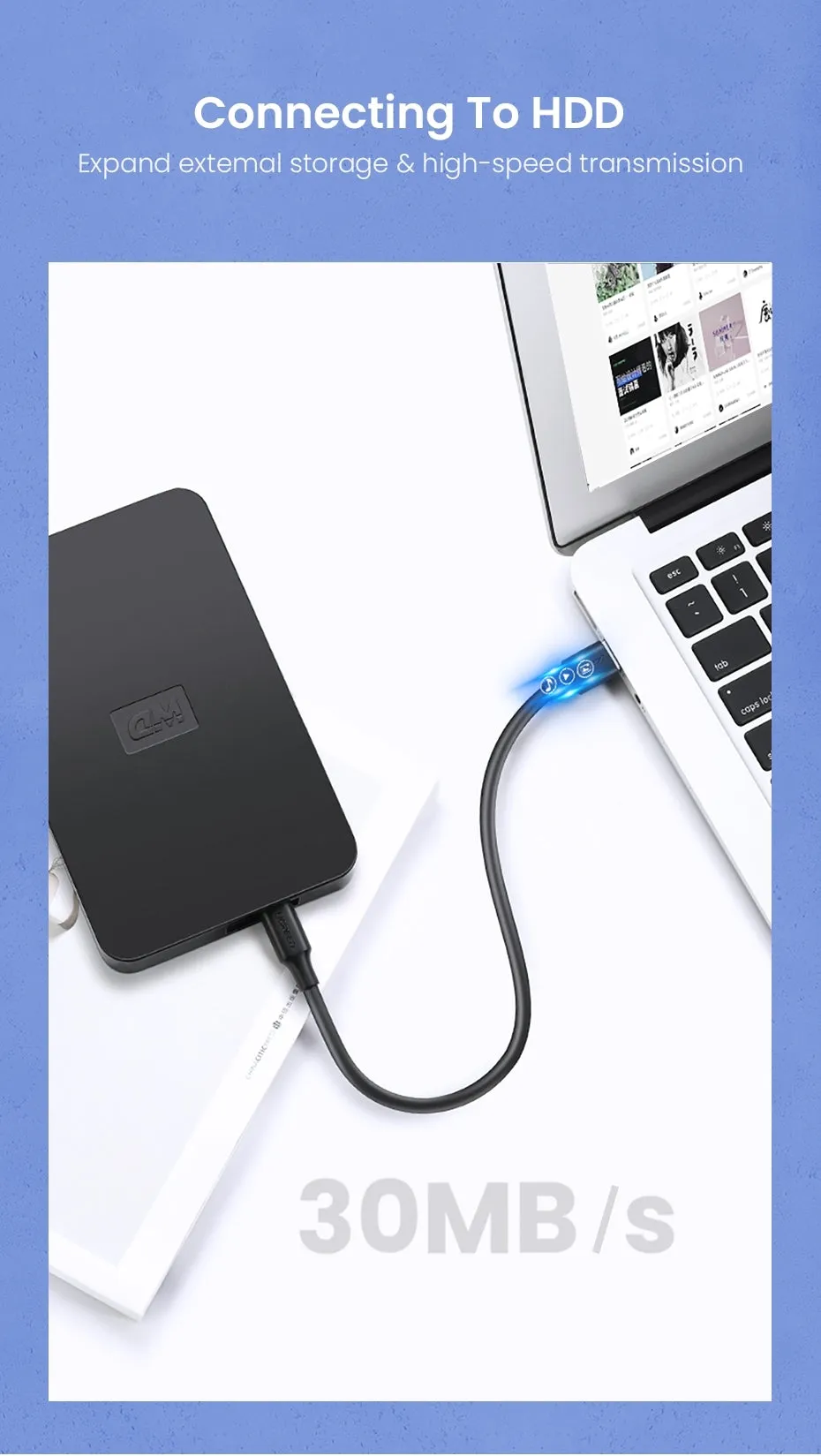 10353 USB-A to Mini-USB Cable | 0.25M