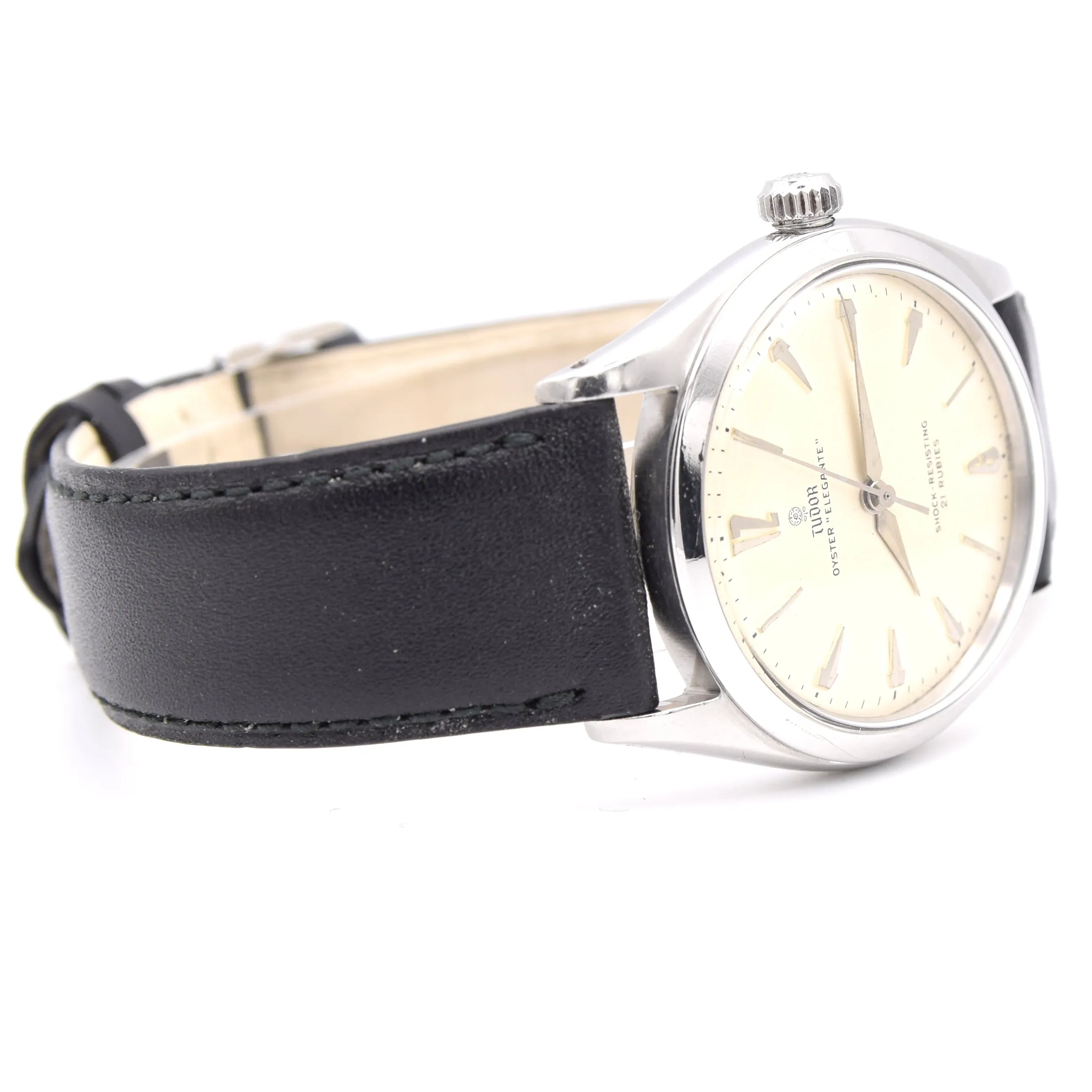 1959 Tudor Oyster 'Elegante' Wristwatch Model 7960 with rare Dial in Stainless Steel 34mm