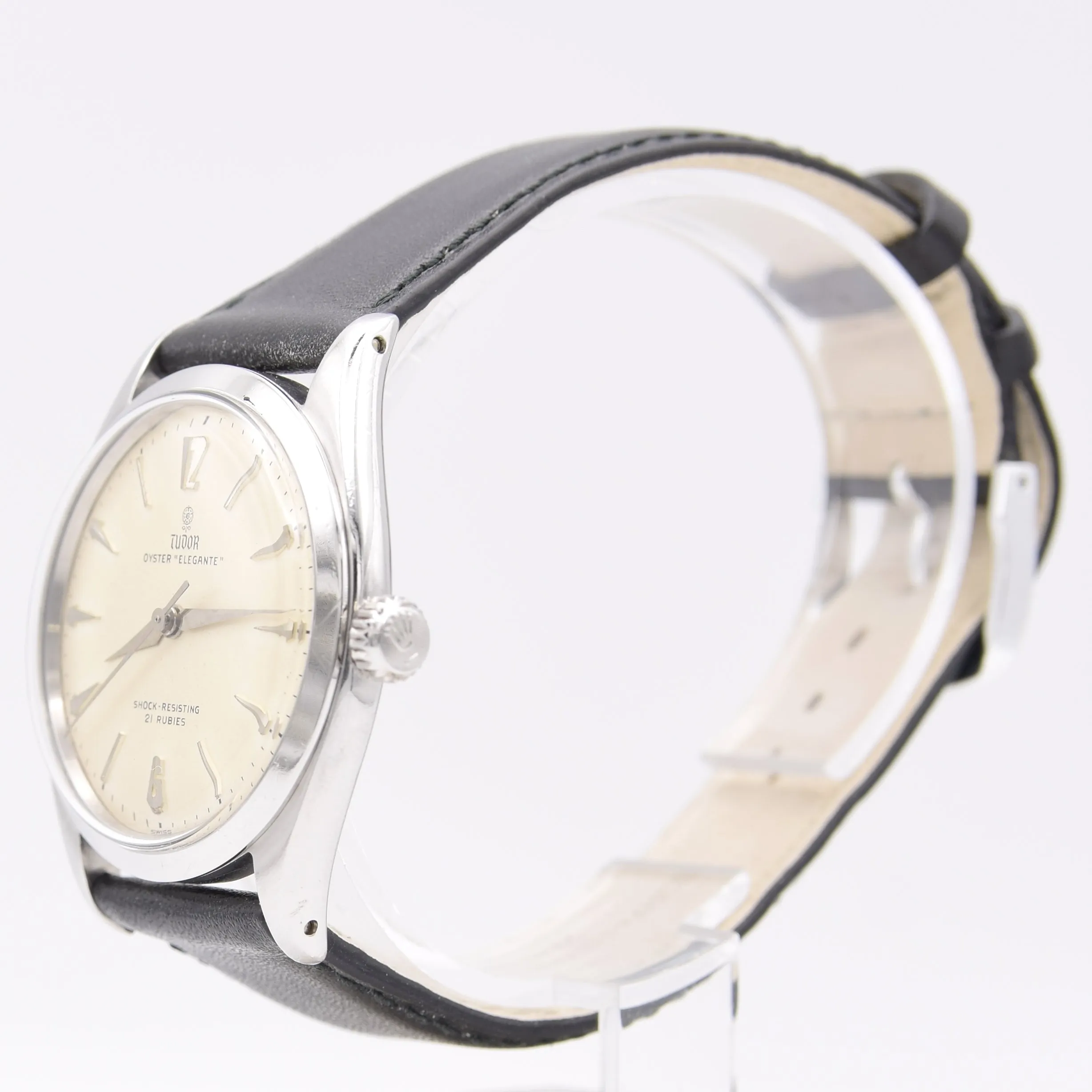 1959 Tudor Oyster 'Elegante' Wristwatch Model 7960 with rare Dial in Stainless Steel 34mm