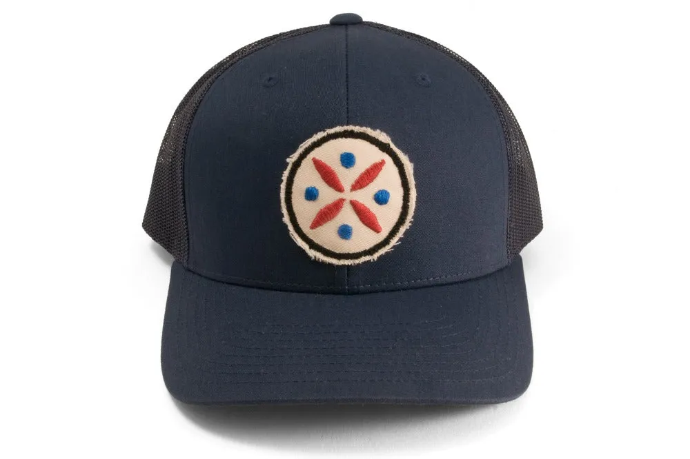 #221 - Basecap Trucker Cap Ornament blue
