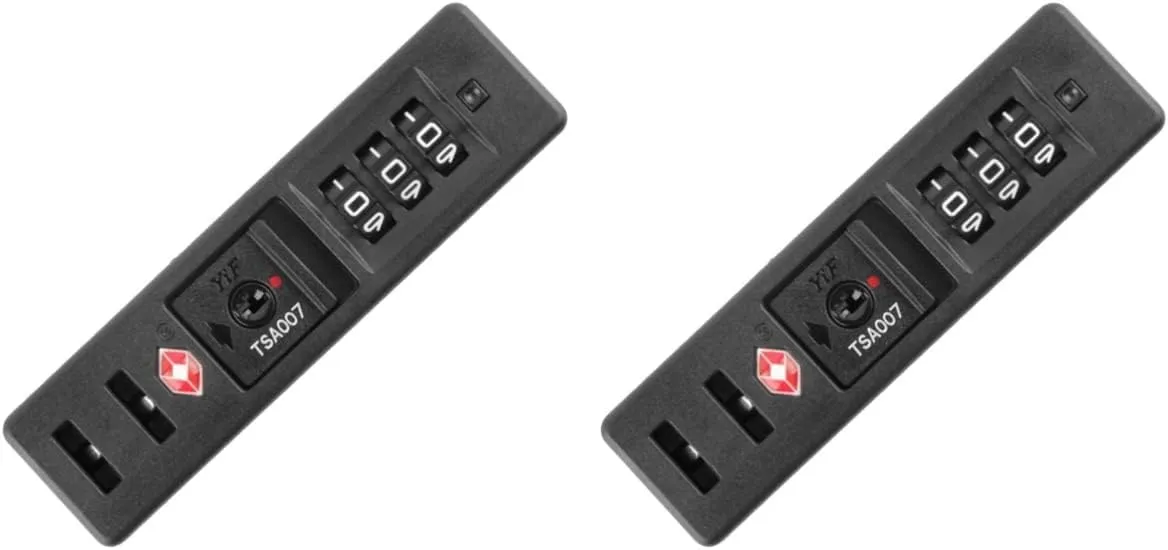 2pcs Luggage Lock Electronic Lock for Suitcase 3- Combination Reversible for Easy Use