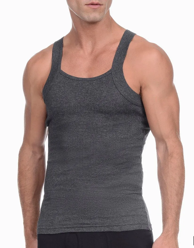 2xist Men's 2-Pack Essential Range Square Cut Tank Tops 020227
