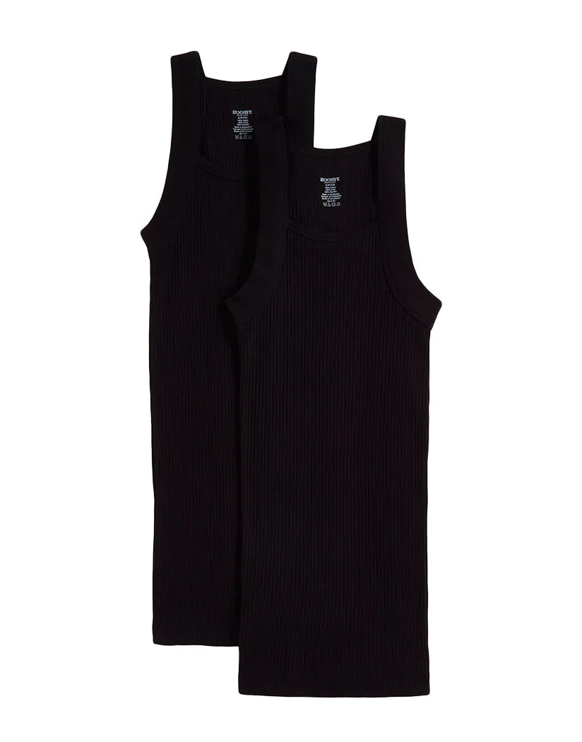 2xist Men's 2-Pack Essential Range Square Cut Tank Tops 020227
