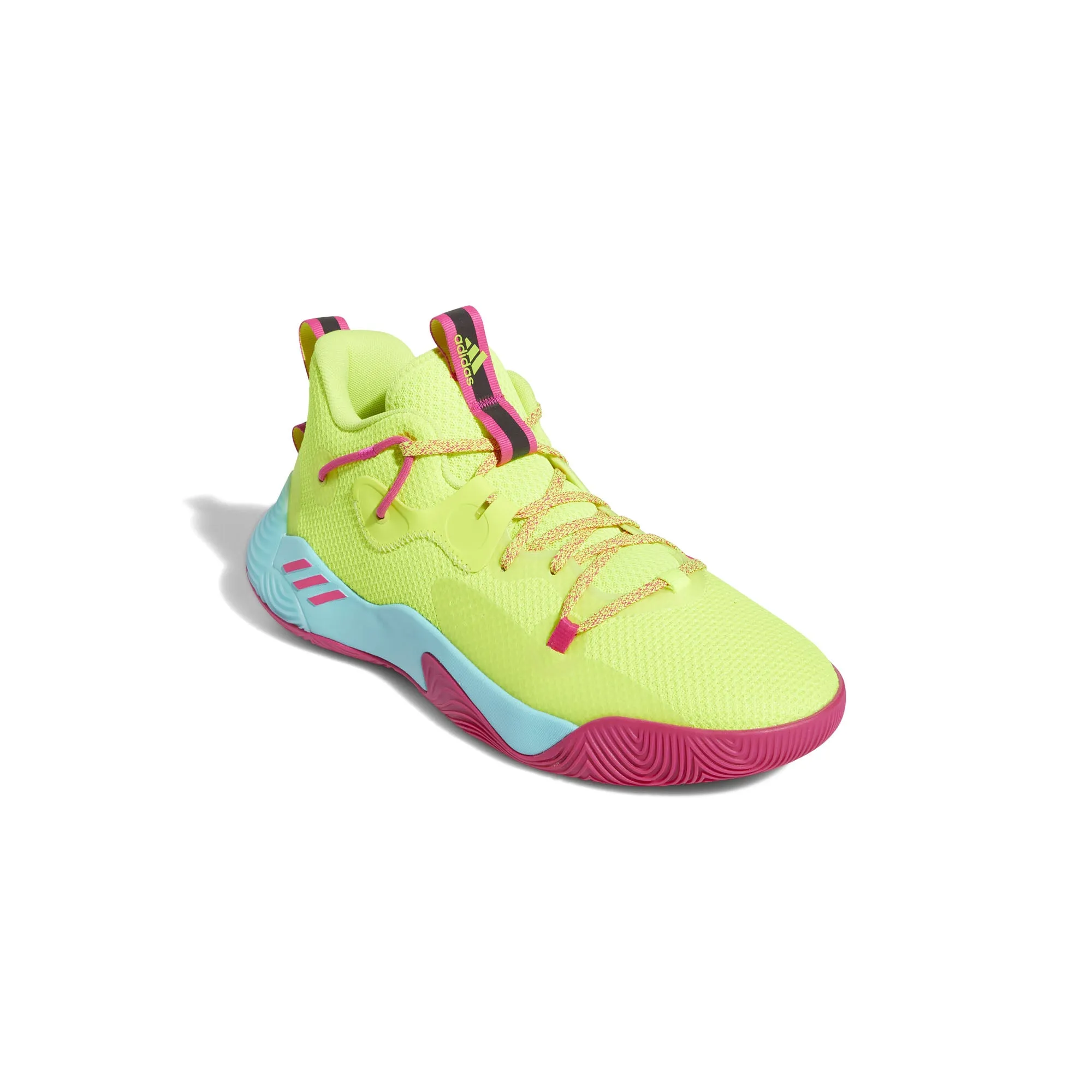 Adidas Harden Stepback 3 'Solar Yellow Shock Pink' Sneakers, Yellow