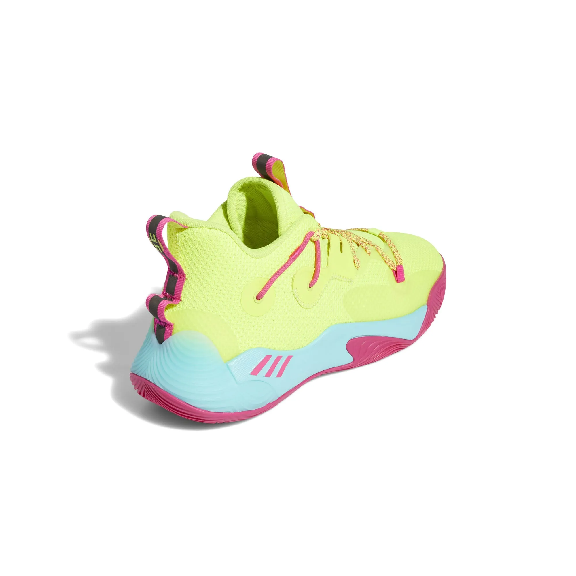 Adidas Harden Stepback 3 'Solar Yellow Shock Pink' Sneakers, Yellow