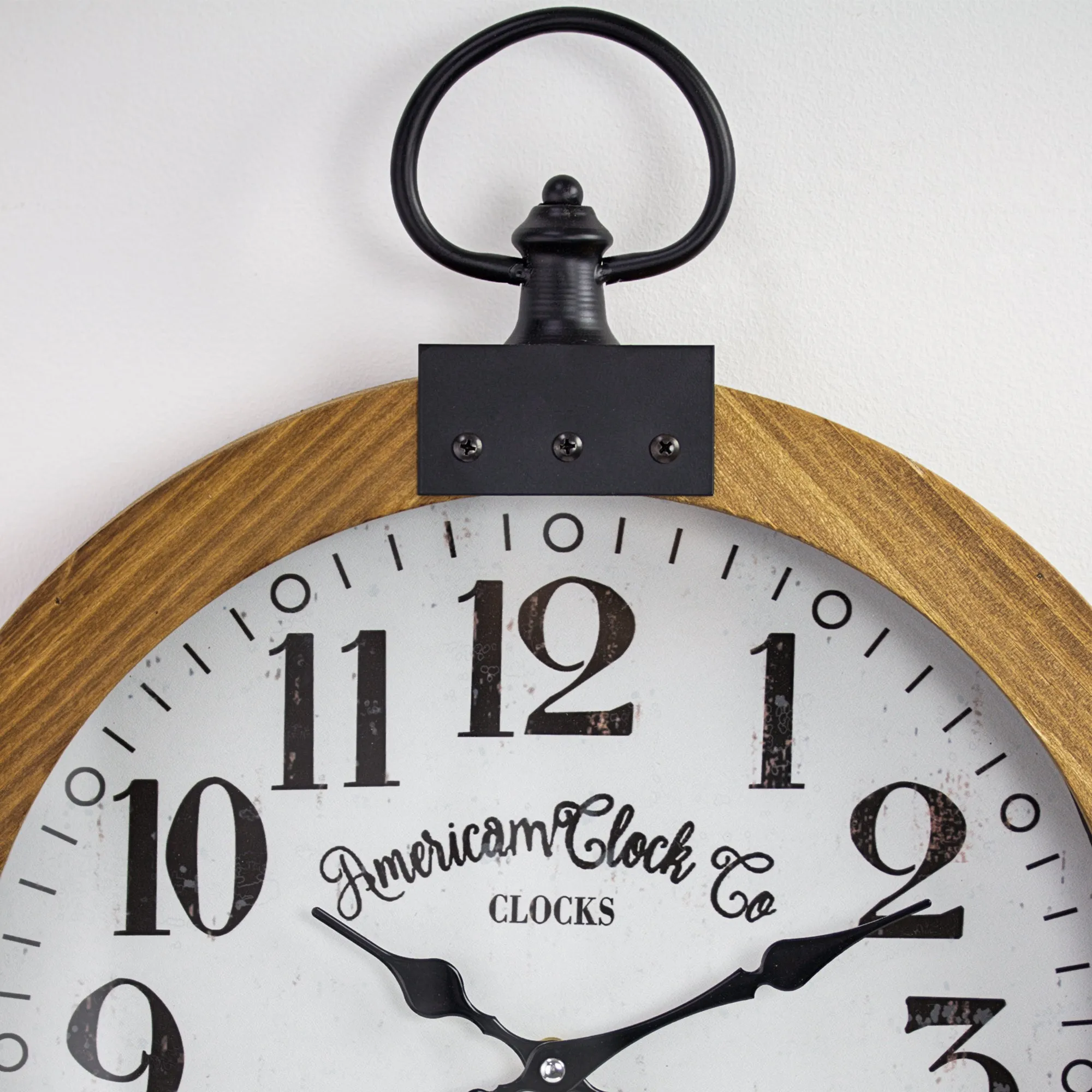 American Clock Co. Vintage Pocket Watch Wall Clock 20"