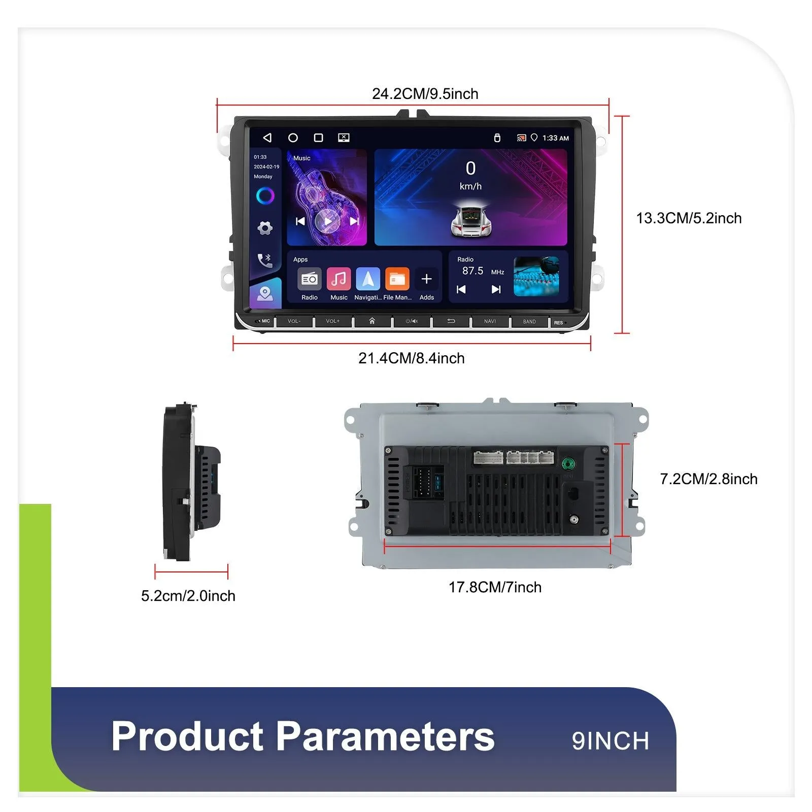Android 13 Multimedia Player For Vw - 4   64G