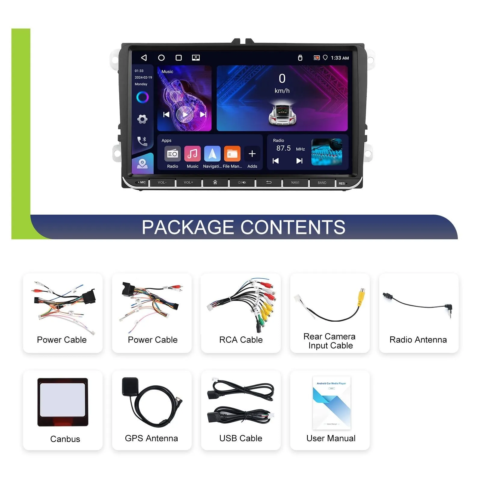 Android 13 Multimedia Player For Vw - 4   64G