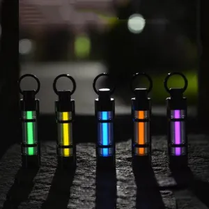 Atomic Self-Illuminating Titanium Vial Pendant