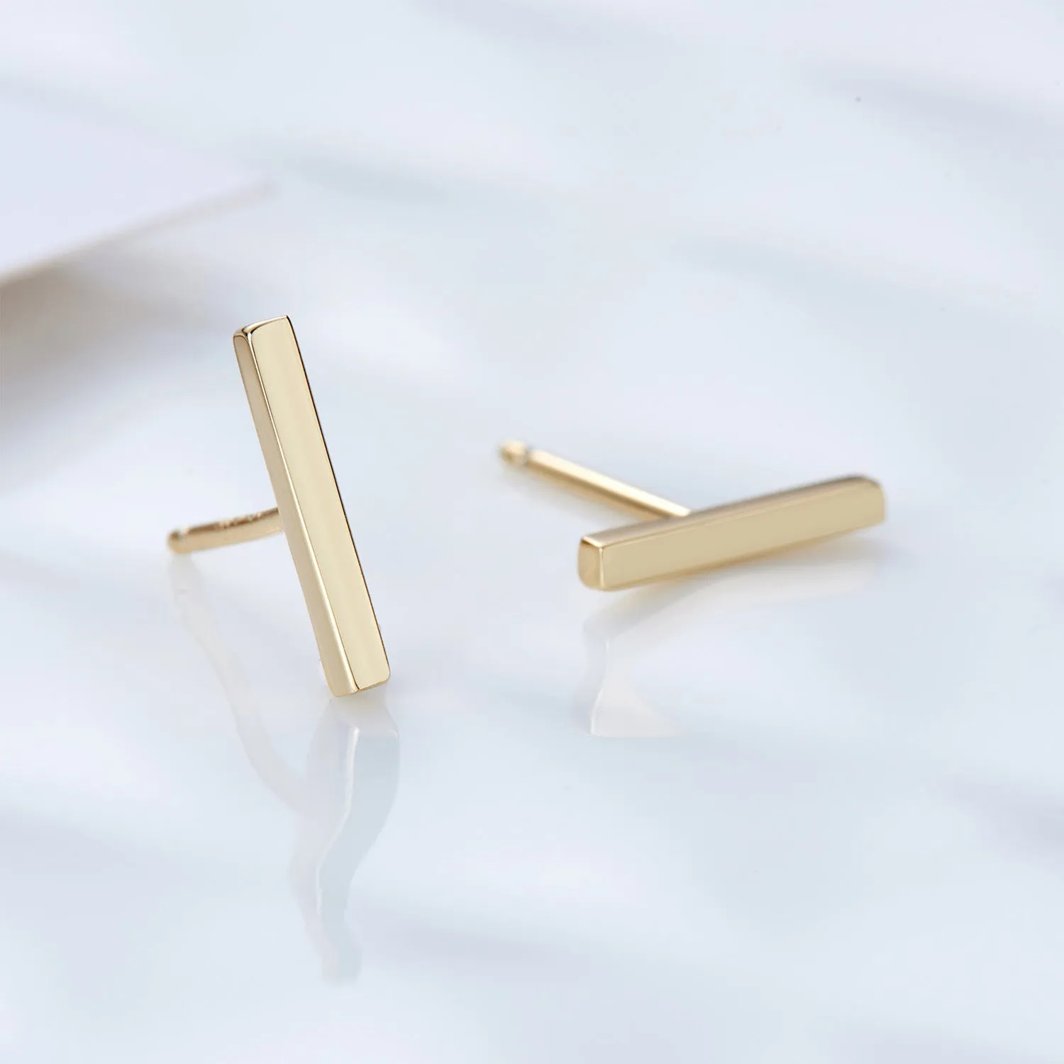 Bar Stud Earrings