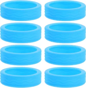Beaupretty 8pcs Luggage Caster Protectors Suitcase Wheel Covers Dampening Easy Install Travel Protection