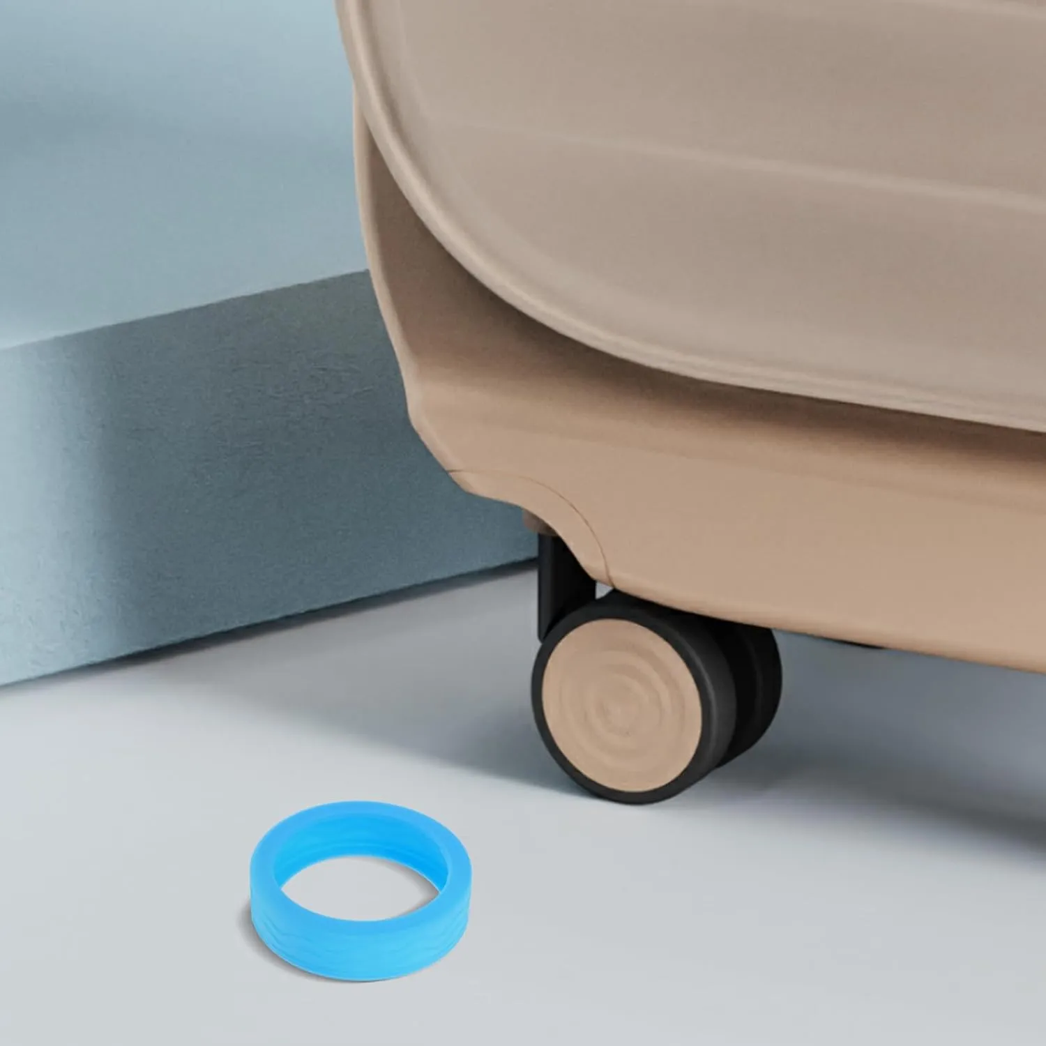 Beaupretty 8pcs Luggage Caster Protectors Suitcase Wheel Covers Dampening Easy Install Travel Protection
