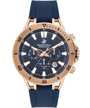 Beverly Hills Polo Club  Men's watch, Blue Dial, Blue Rubber Strap, Wrist Watch,BP3411X.499