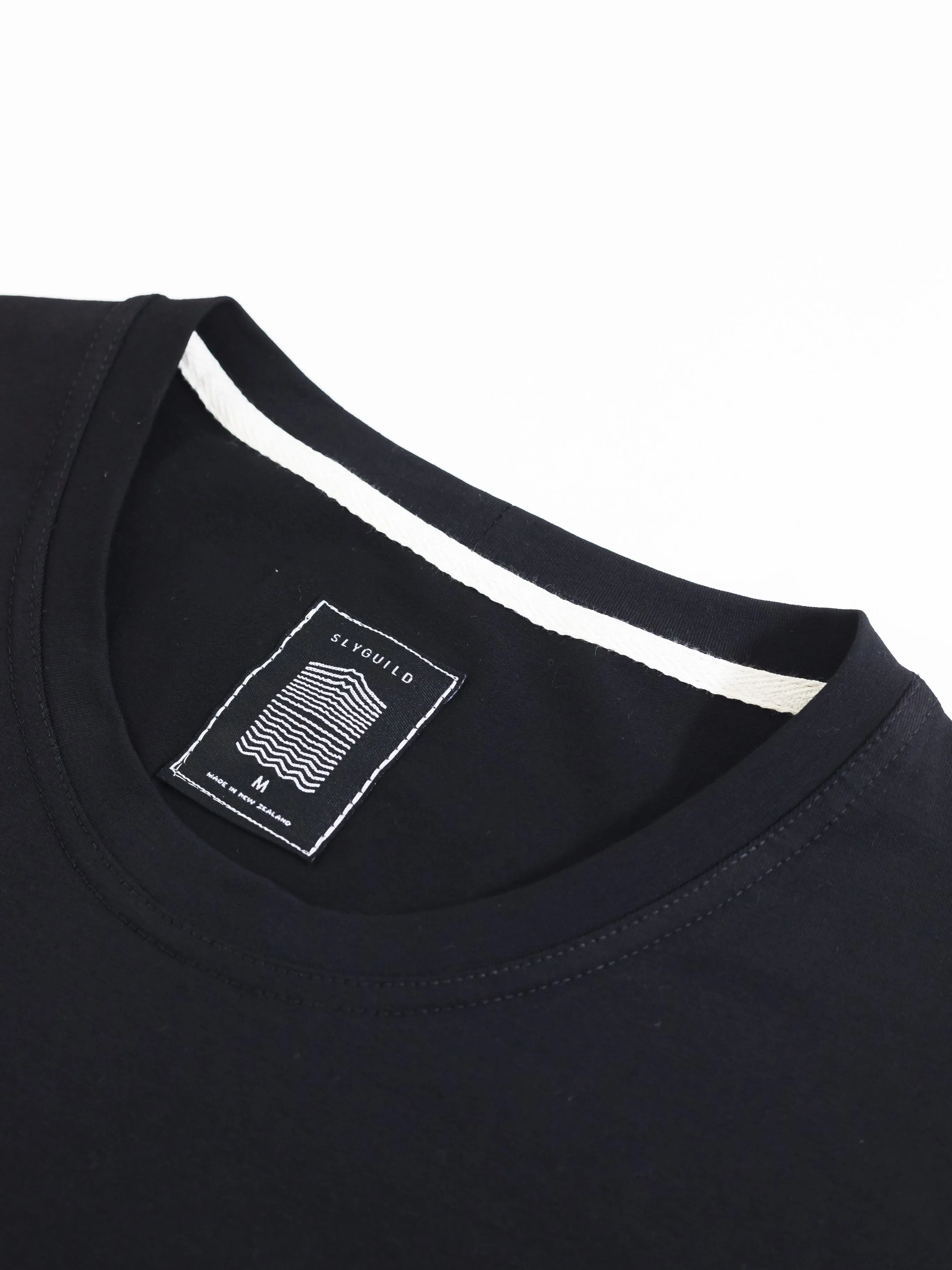 Black Basic Pocket Tee