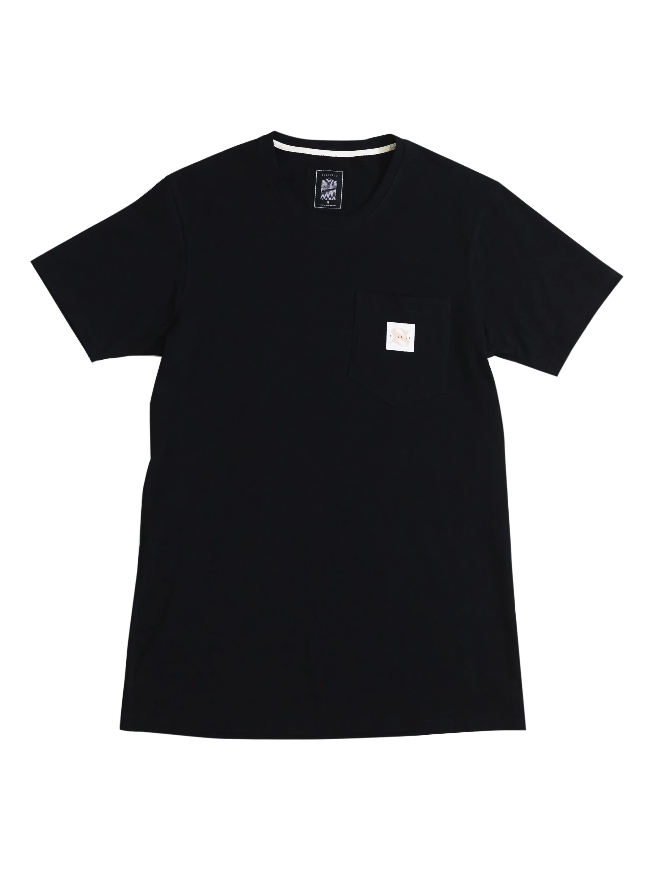 Black Basic Pocket Tee