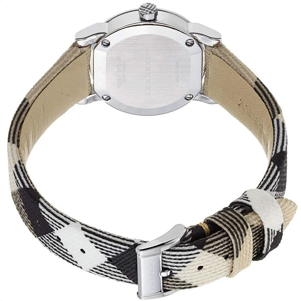 Burberry The City Leather Strap Nova Check Men's Watch BU9357
