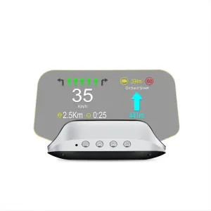 Car Head Up Display Hud Overspeed Temp Voltage Engine Failure Fatigue Reminder Navigation