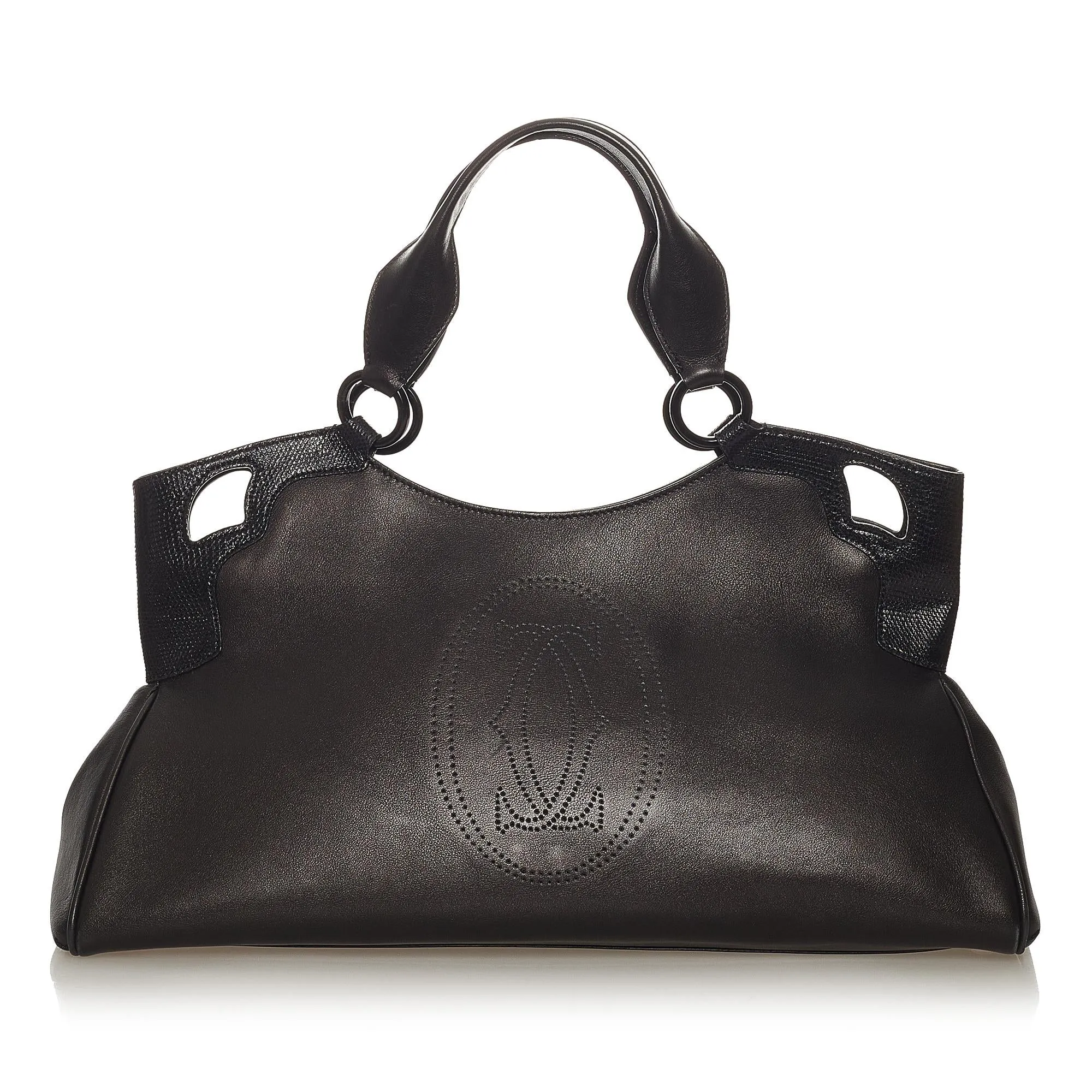 Cartier Marcello de Cartier Leather Shoulder Bag (SHG-27562)