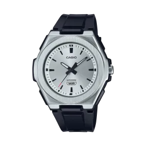 Casio Men's Watch, Silver Dial Black Resin Strap, LWA-300H-7E2VDF