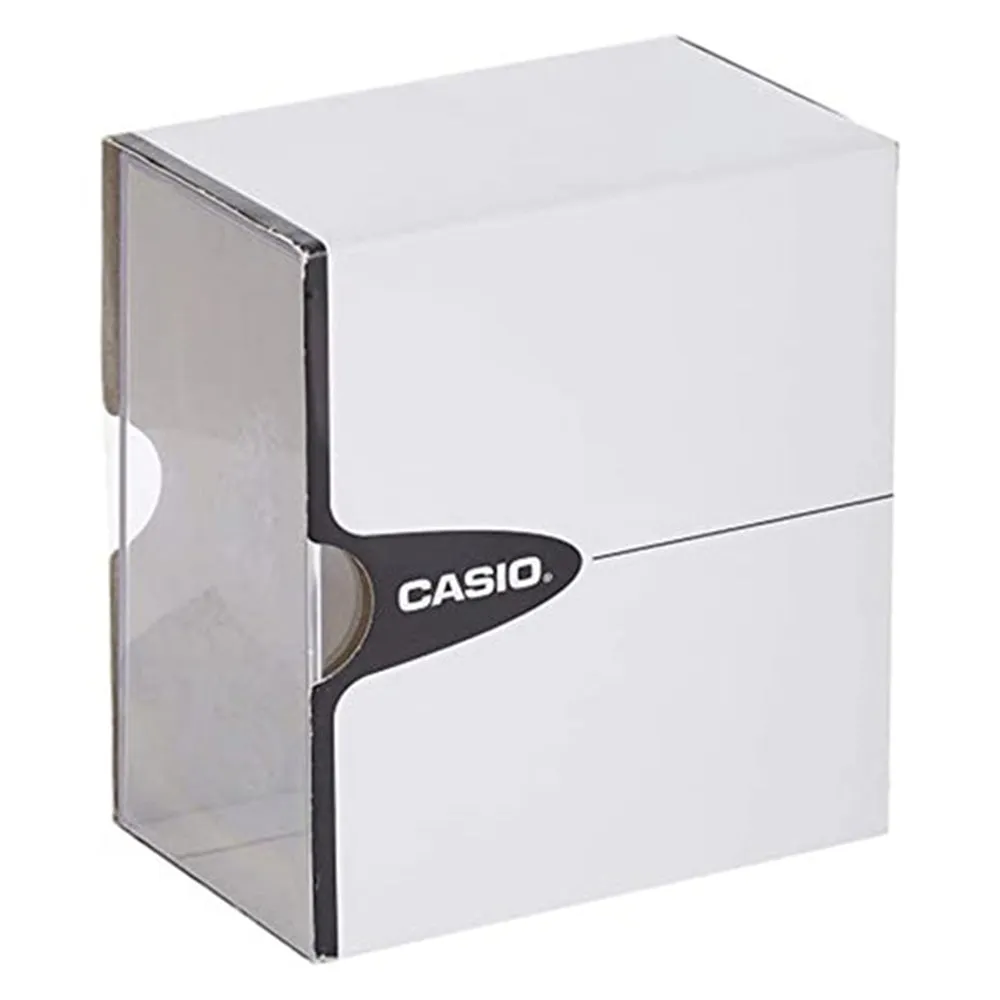 Casio Mens White Dial Black Band Stainless steel Quartz Watch - MTP-1183E-7ADF