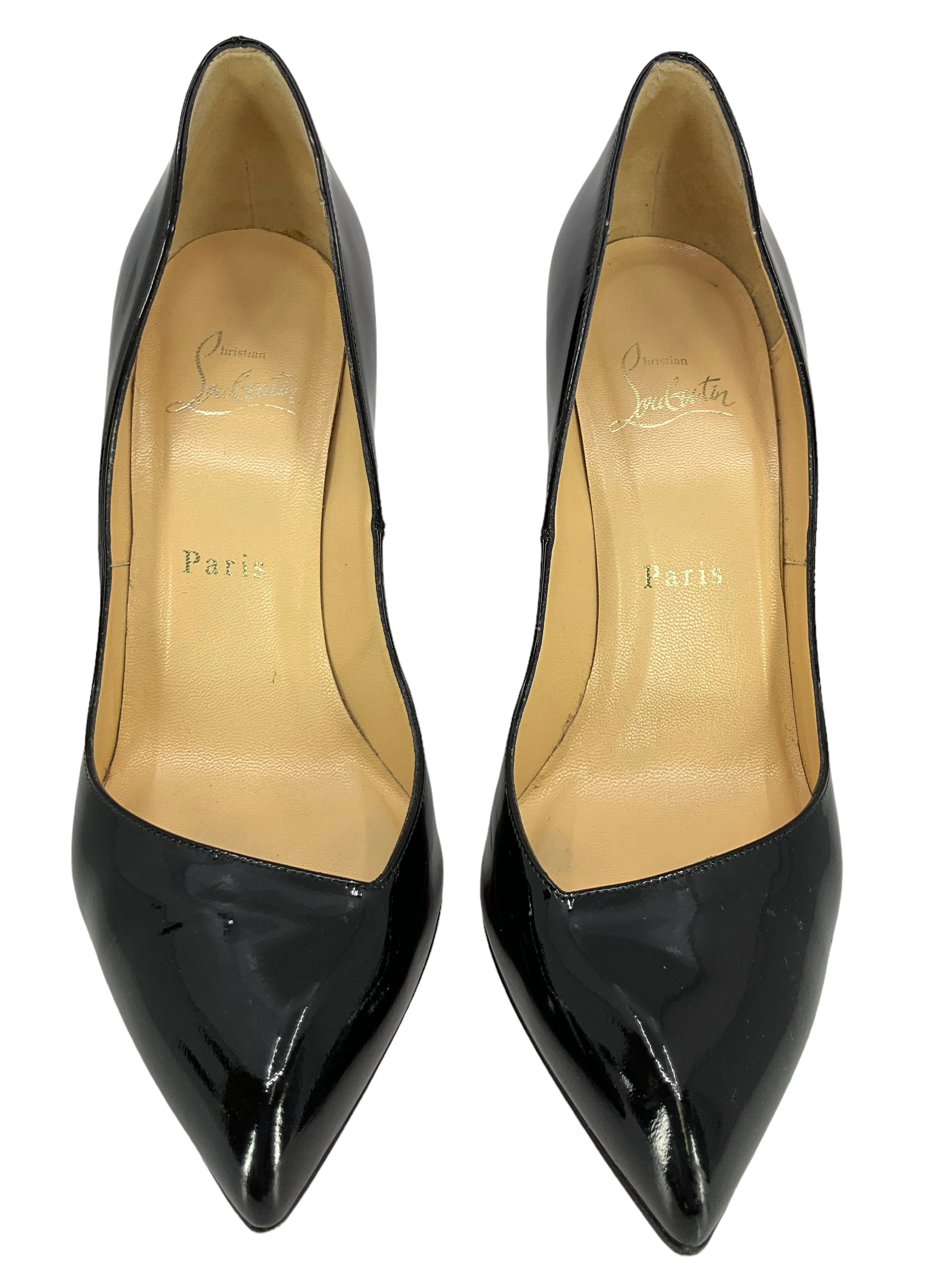 Christian Louboutin Corneille 100 Patent Leather Pumps Size 8