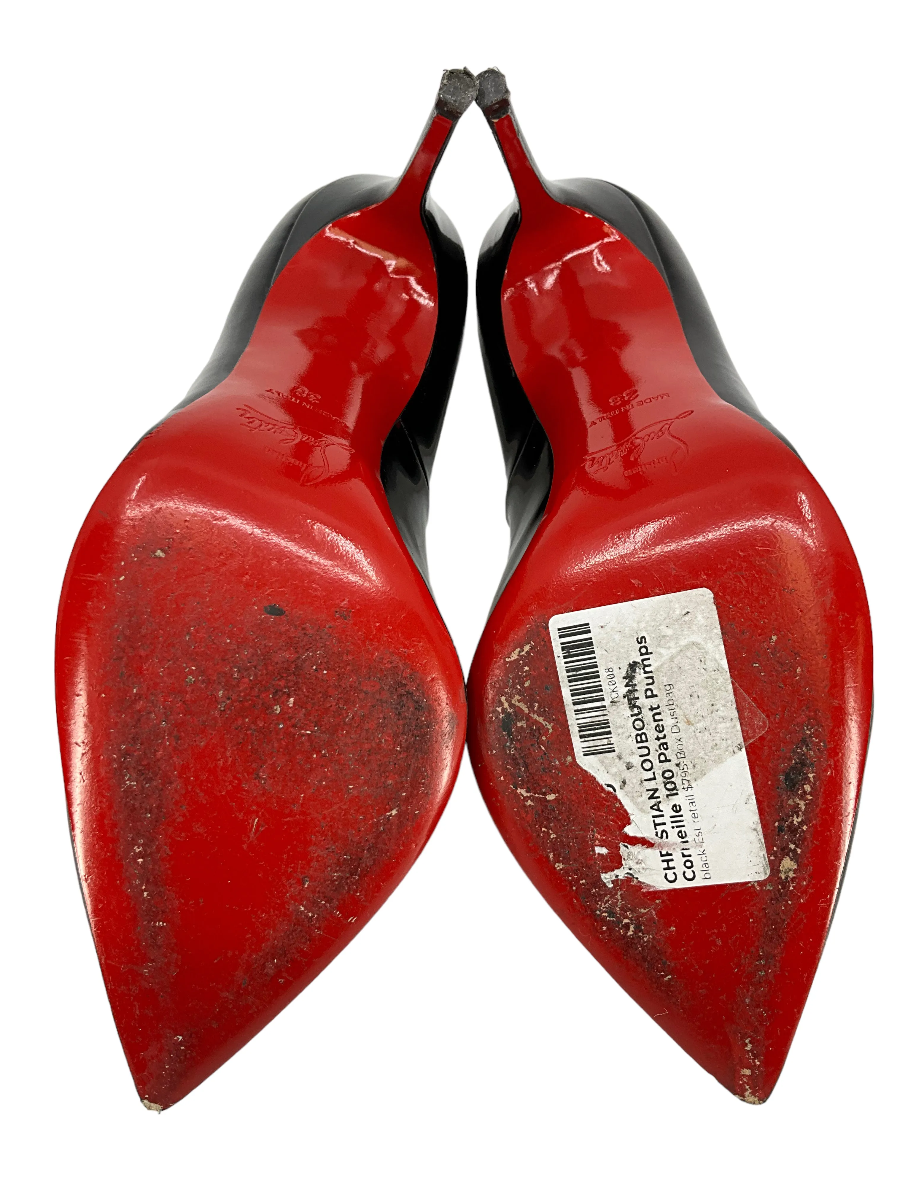 Christian Louboutin Corneille 100 Patent Leather Pumps Size 8