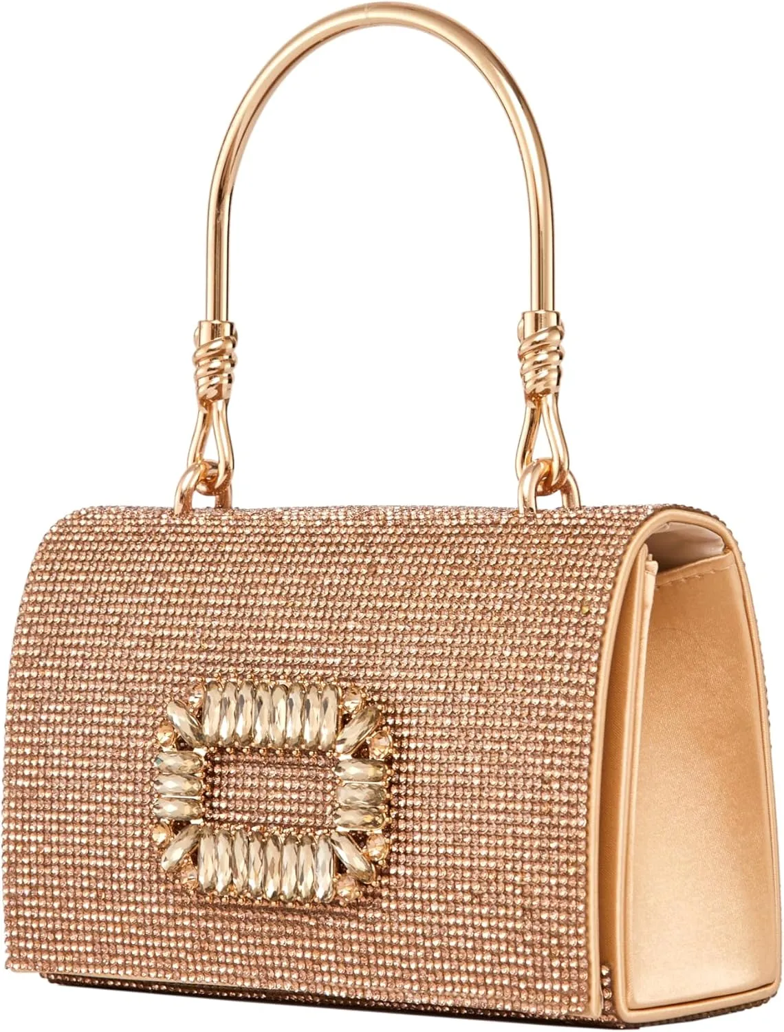 CINDY Elegant Rhinestone Satin Evening Bag