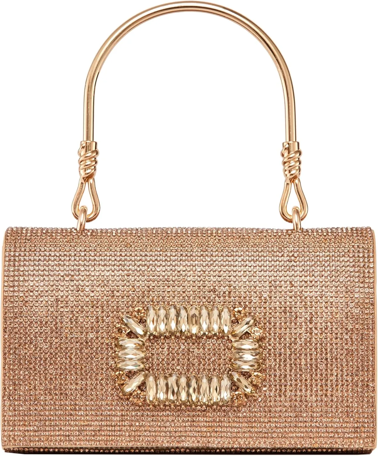 CINDY Elegant Rhinestone Satin Evening Bag