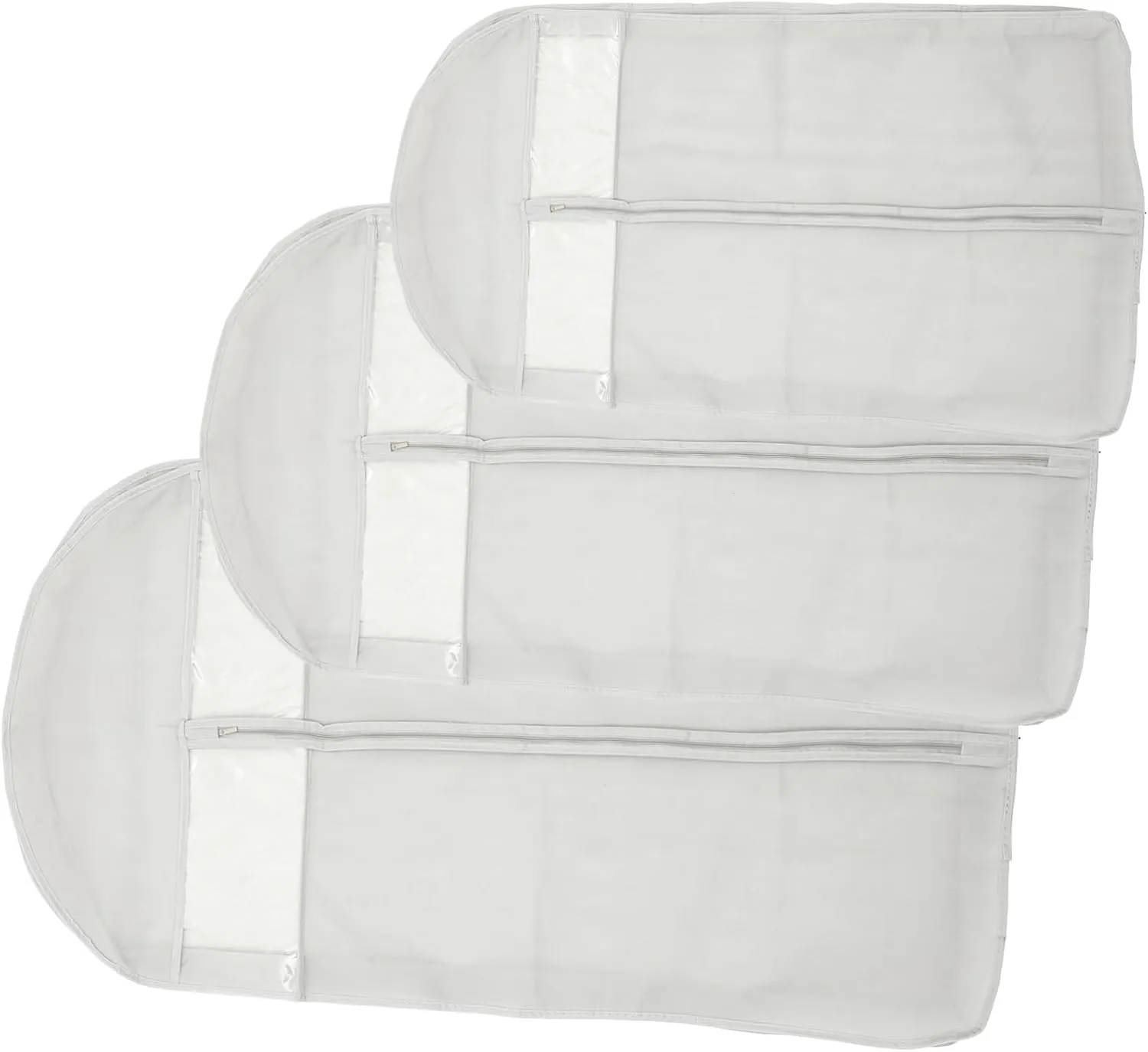 Clothes Bag 3 Pack Easy Wash Protect Coats Suits Window Garment Bags Wardrobe Organizers