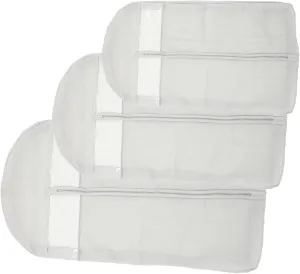 Clothes Bag 3 Pack Easy Wash Protect Coats Suits Window Garment Bags Wardrobe Organizers