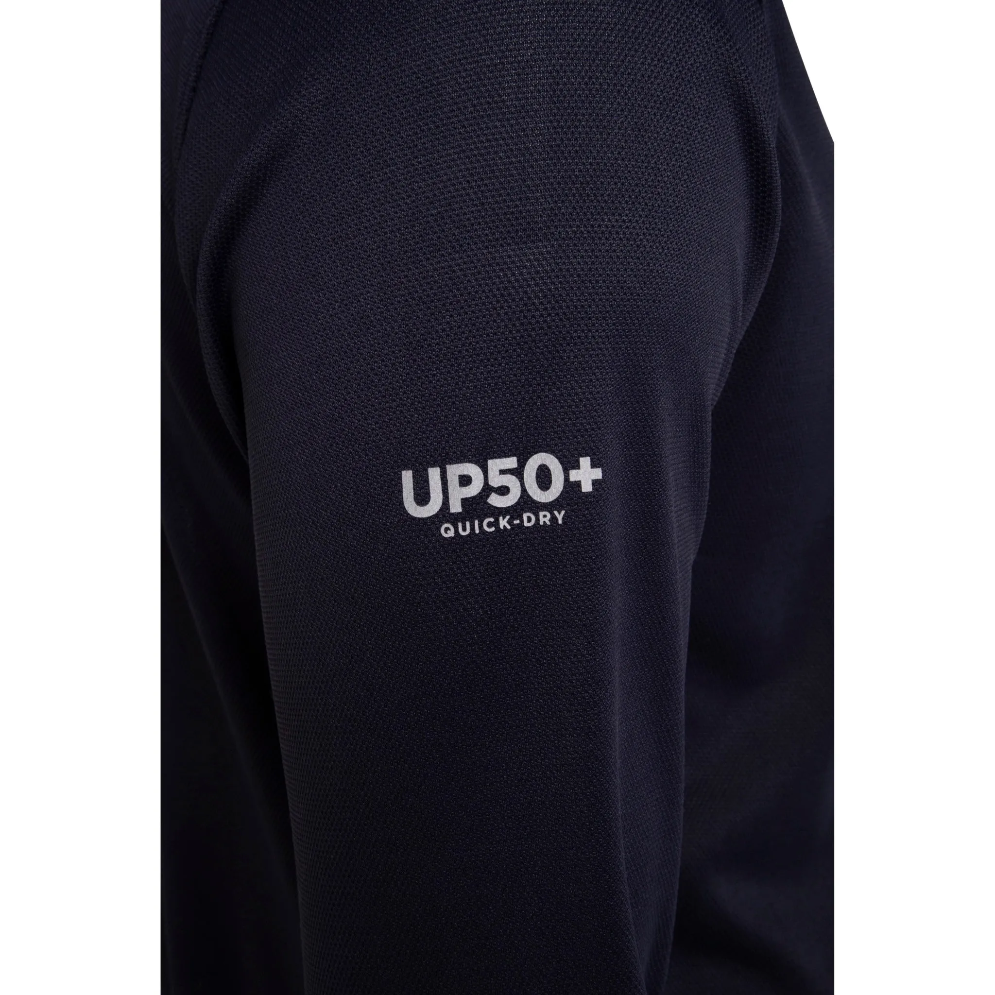 Crew Long Sleeve Polo - Navy