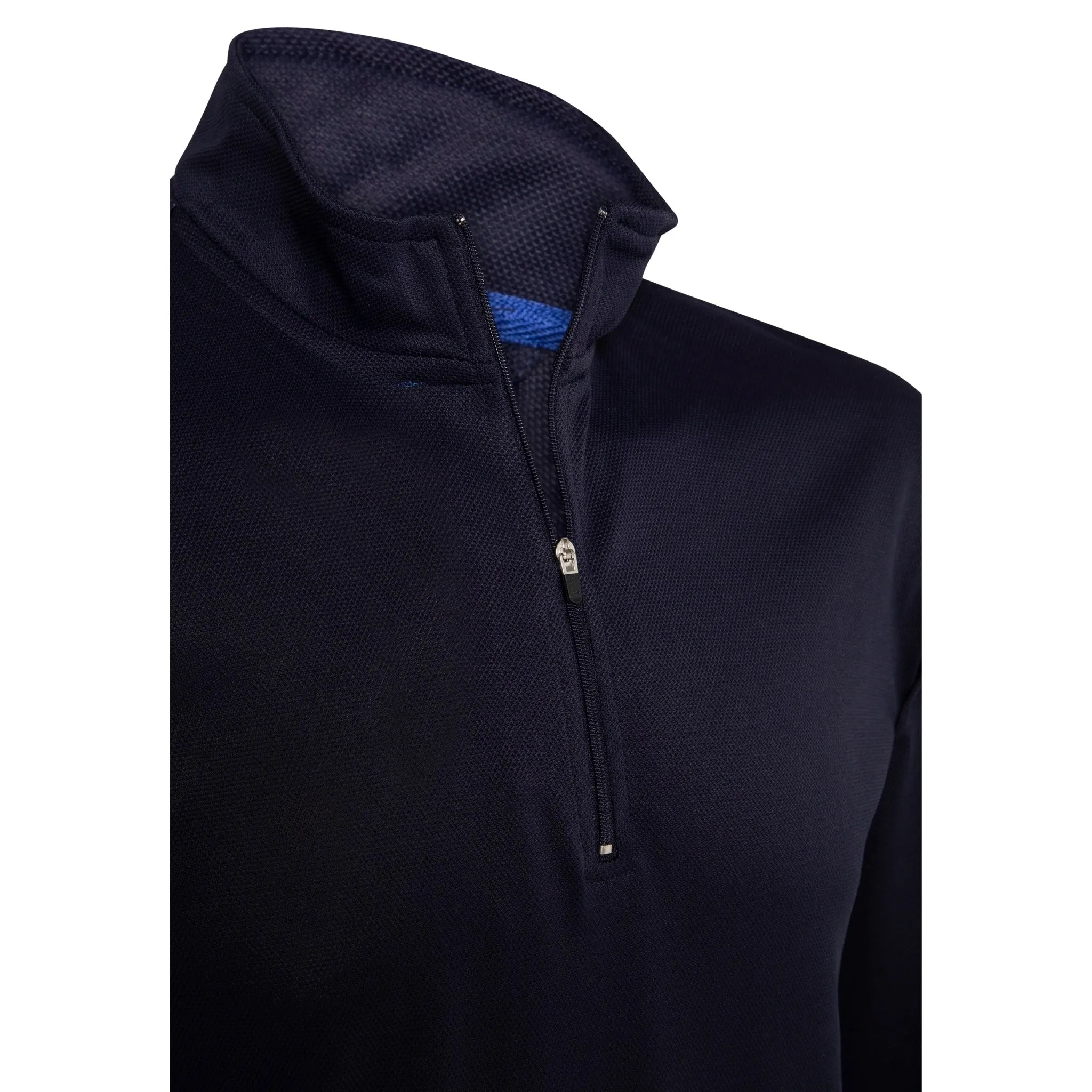 Crew Long Sleeve Polo - Navy
