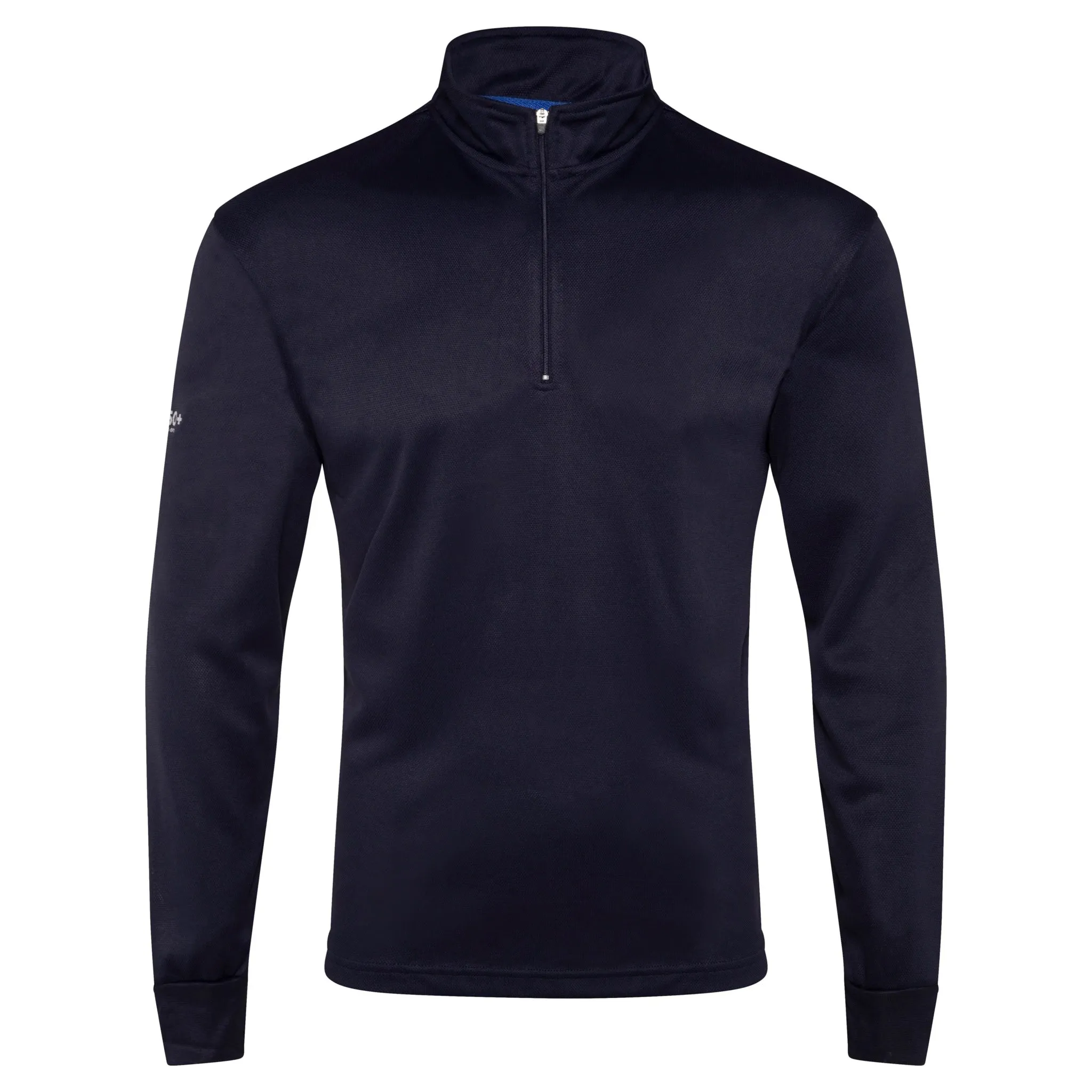 Crew Long Sleeve Polo - Navy