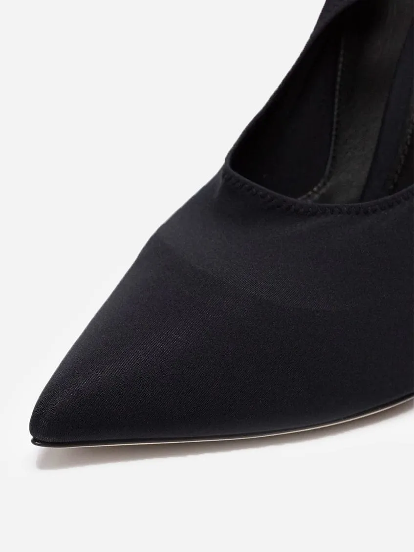 Crystal Mary Jane Jersey Pumps