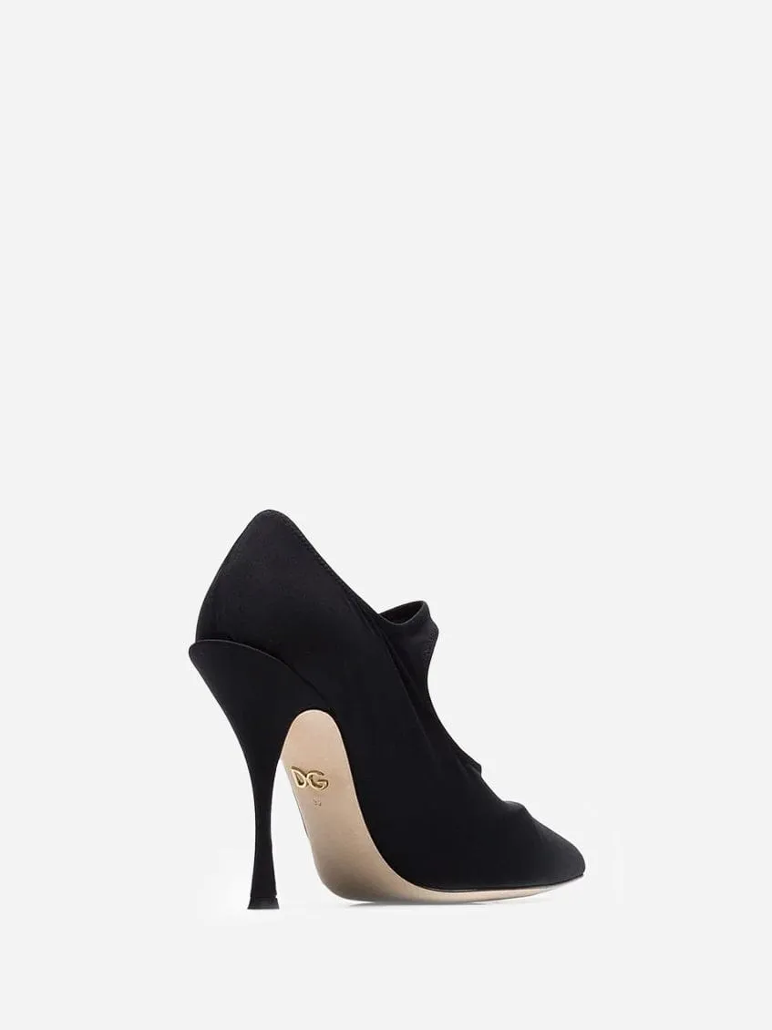 Crystal Mary Jane Jersey Pumps