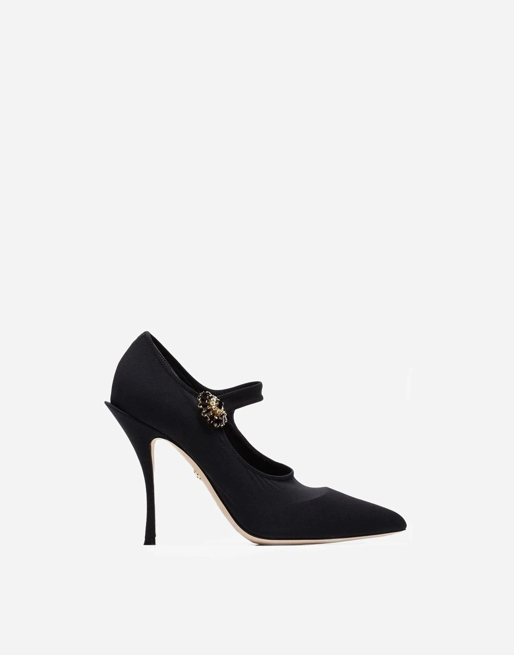 Crystal Mary Jane Jersey Pumps