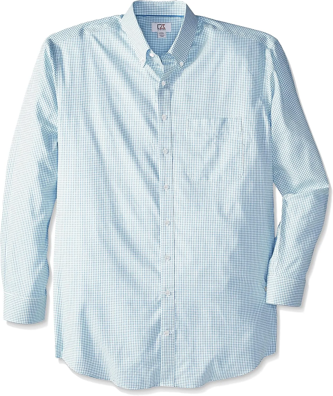 Cutter & Buck Men's Big-Tall Long Sleeve Epic Easy Care Tattersall Shirt
