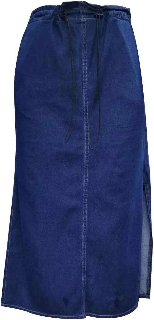 Denim Skirt for Women Flap Pockets A-Line Jean Skirts Front Slit Slim Pencil Denim Skirts Casual Bodycon Skirt Y2k