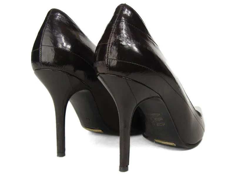 Dolce & Gabbana Brown Eel Pumps
