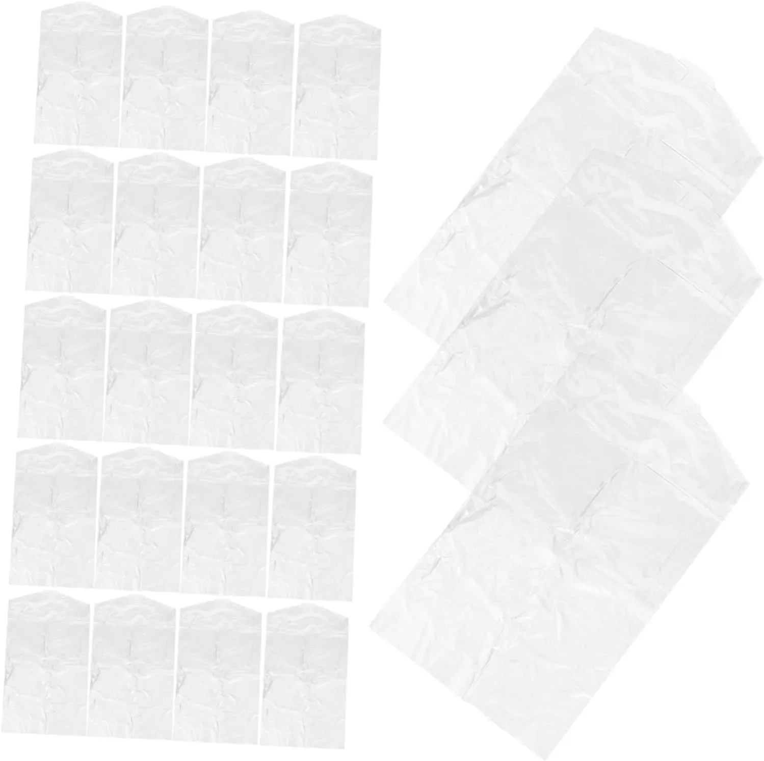 Dry Cleaning Supplies 60pcs Kids' Garment Bags Easy Hanging Clothes Storage