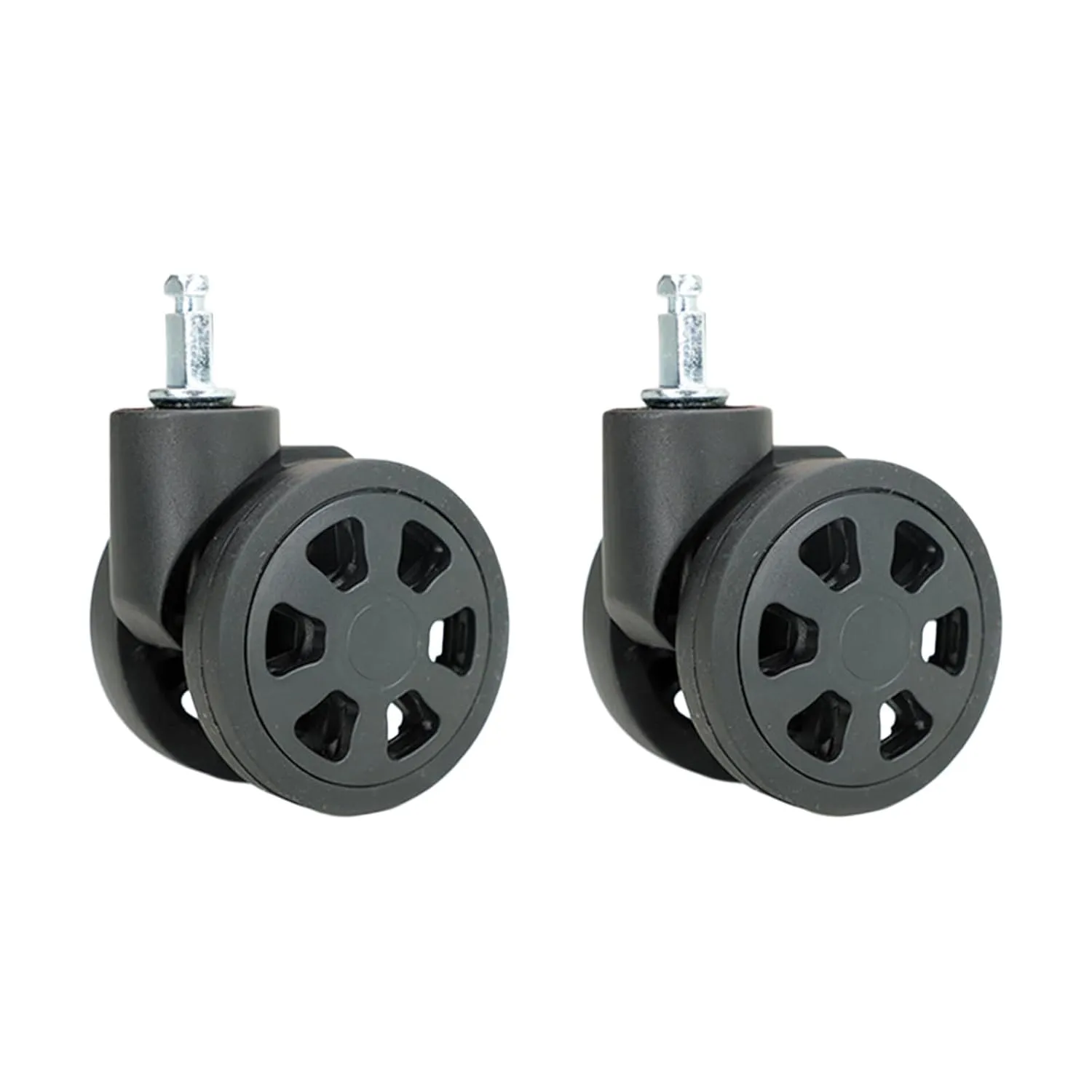 Durable Universal Quiet Wheels - 1 Pair for Luggage, Smooth Rolling & Easy to Install