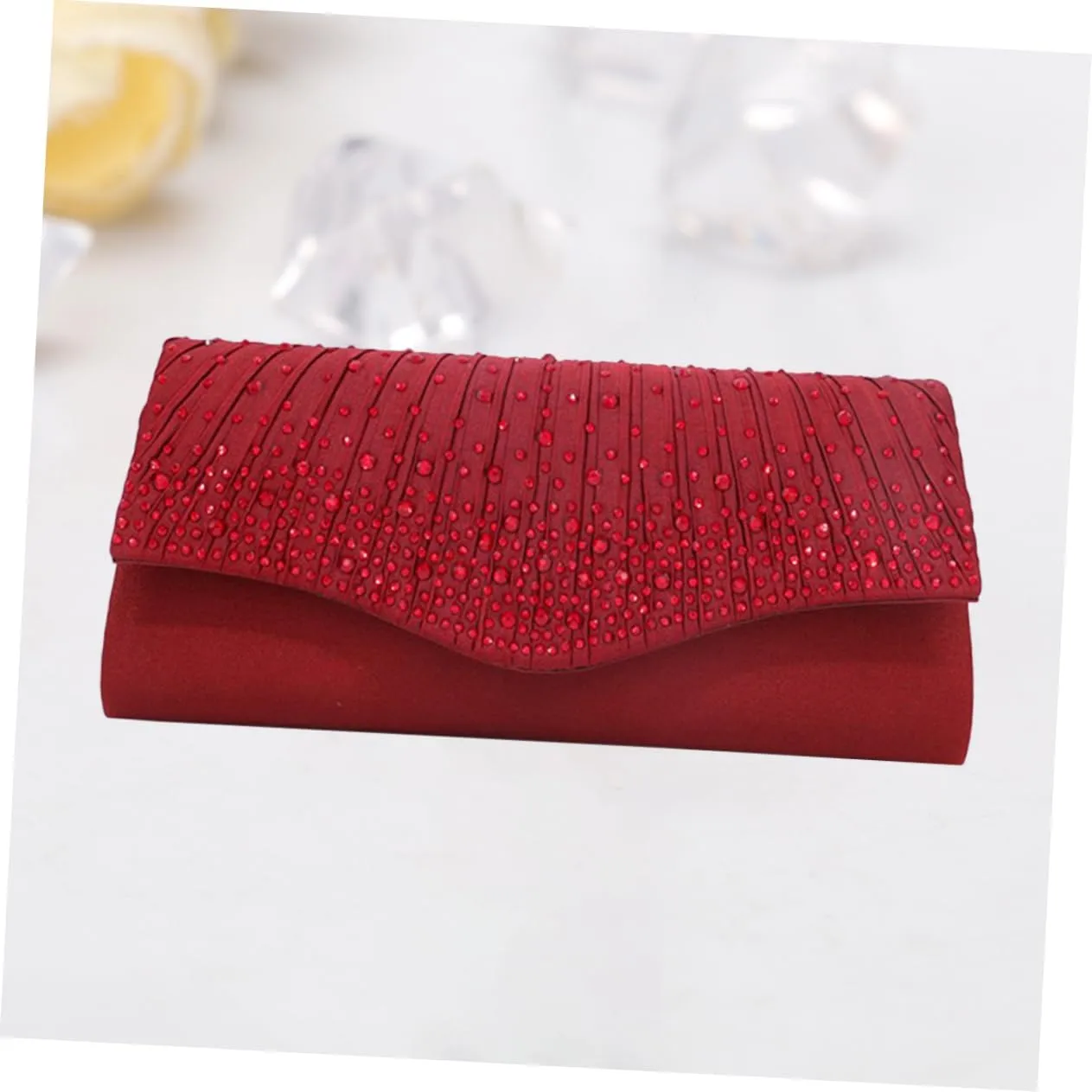 Elegant Handbag Key Storage Cell Phone Storage Satin Handbag Elegant Evening Bag Handbags Clutches for