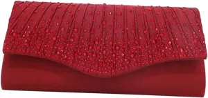 Elegant Handbag Key Storage Cell Phone Storage Satin Handbag Elegant Evening Bag Handbags Clutches for