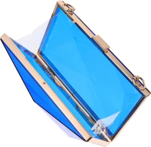 Elegant Lady Handbag Acrylic Evening Bag Shoulder Chain Party Decoration