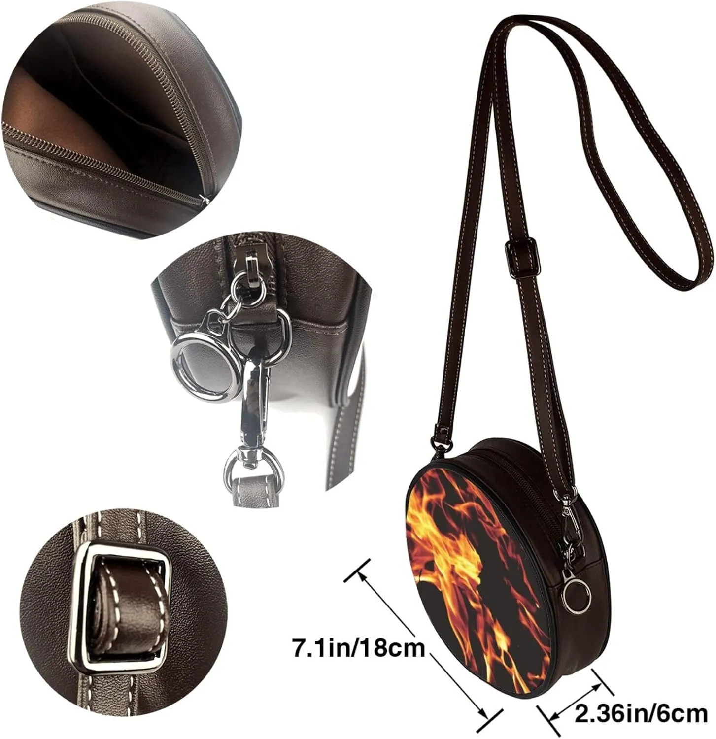 Elegant Leather Crossbody Handbag for Women