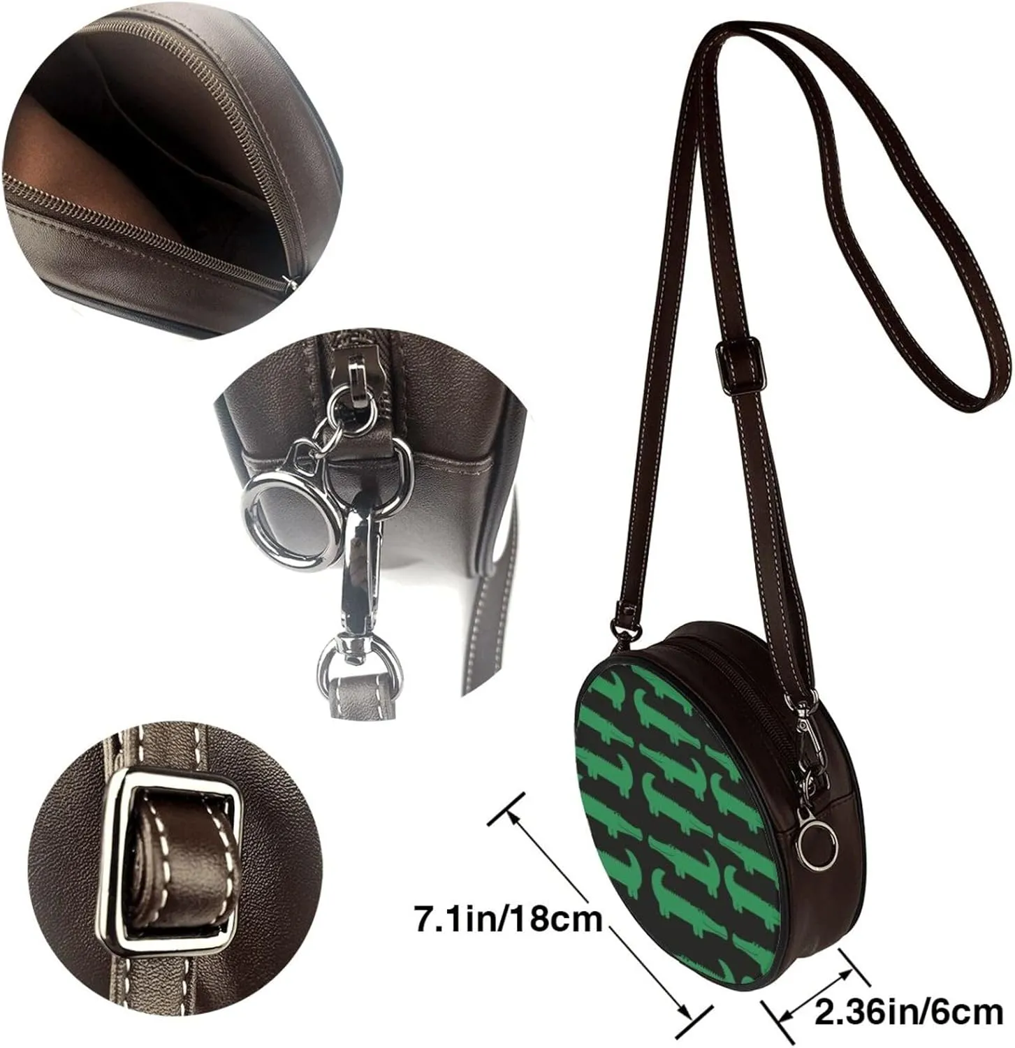 Elegant Leather Crossbody Handbag for Women