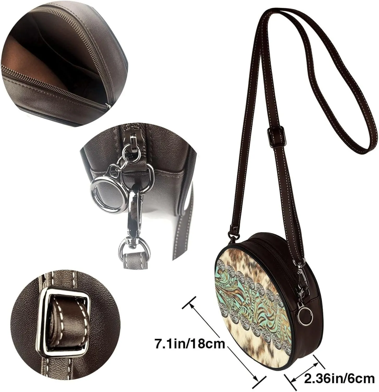 Elegant Leather Crossbody Handbag for Women