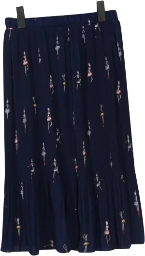 Elegant Women Chiffon Skirts Ruffle Dress Maxi Pleated Midi Skirt