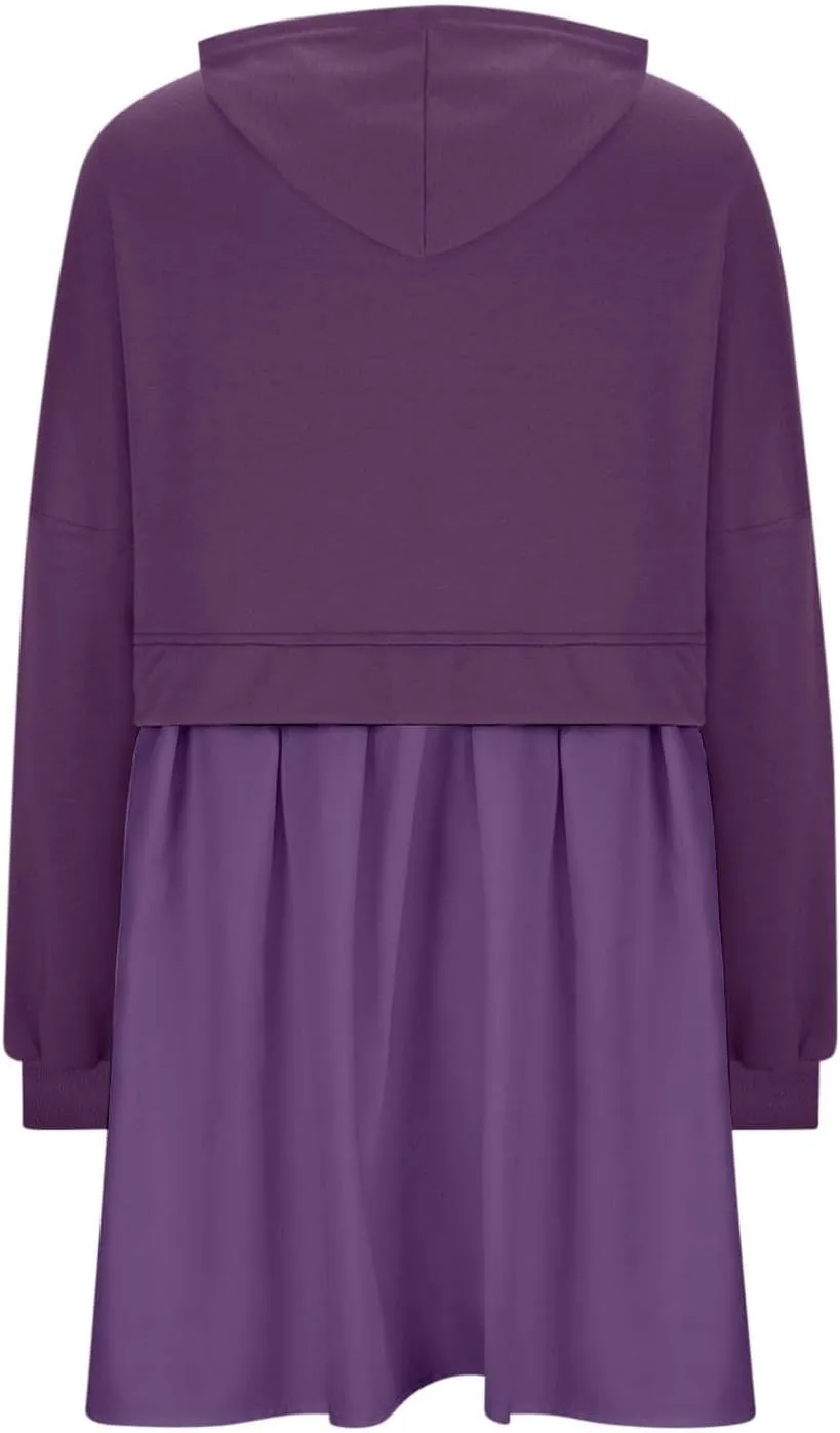 Elegant Women's Long Sleeve Pleated Skirt Dress Versatile A Line Midi Dress for Elegant Events and Casual Wear