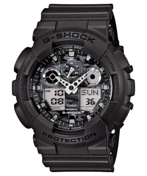 G-Shock Men's Watch Analog & Digital, Black Dial Black Resin Band, GA-100CF-8ADR
